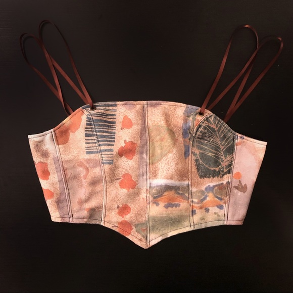 Handmade Reworked Corset Top - Picture 3 of 5